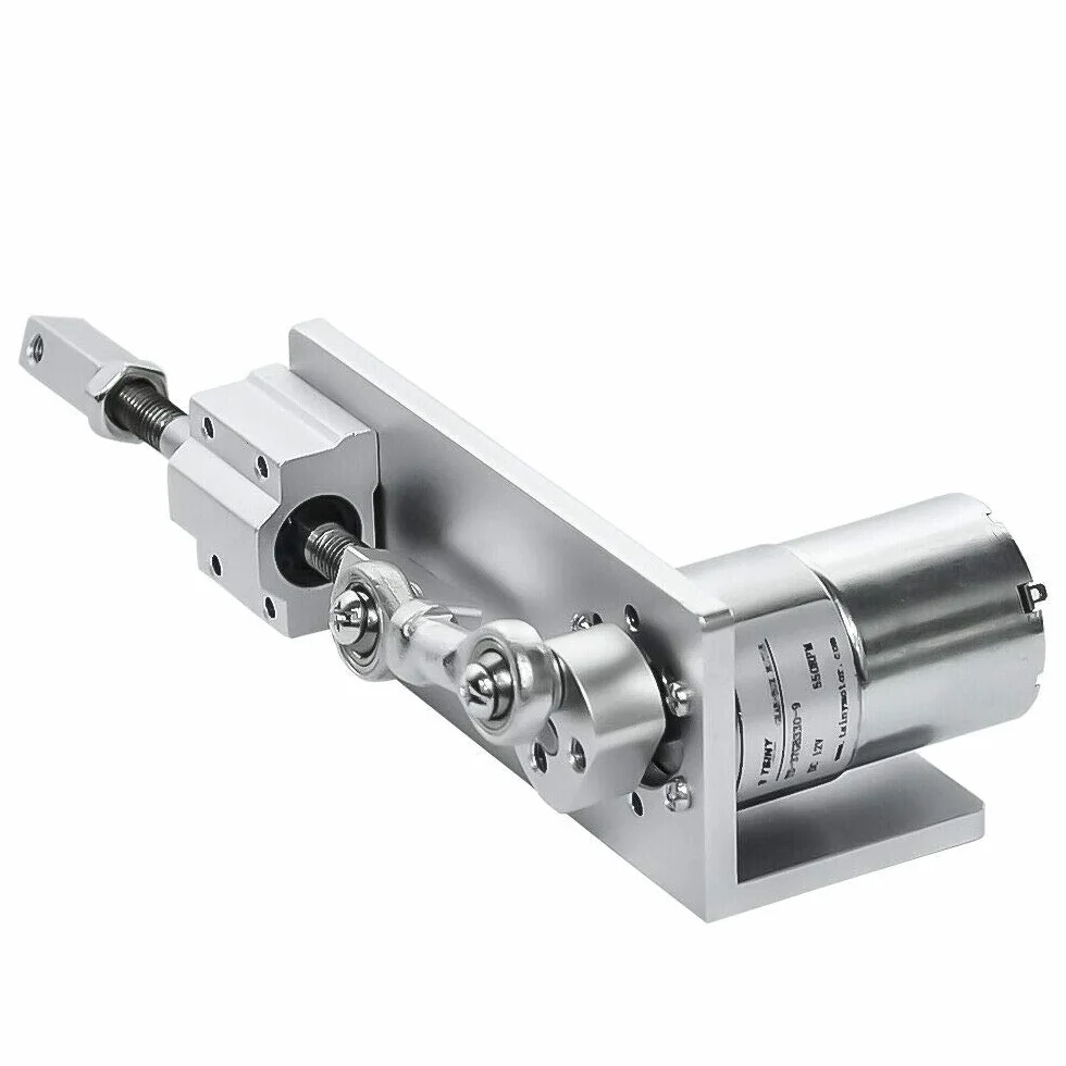 Motore alternativo elettrico, attuatore a movimento lineare, ciclismo, CC 12V 24V, con perno da 12mm, 16mm, 20mm, 12 Volt, 50 RPM, 50