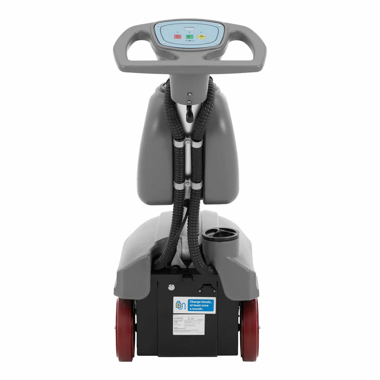 Macchina per la pulizia dei pavimenti/aspirapolvere a batteria, 35 cm, 1350 m²/h, 200 giri/min, 1,5 h, durata di funzionamento: 7 + 12,8 l, funzionamento a mano, manico regolabile in altezza,