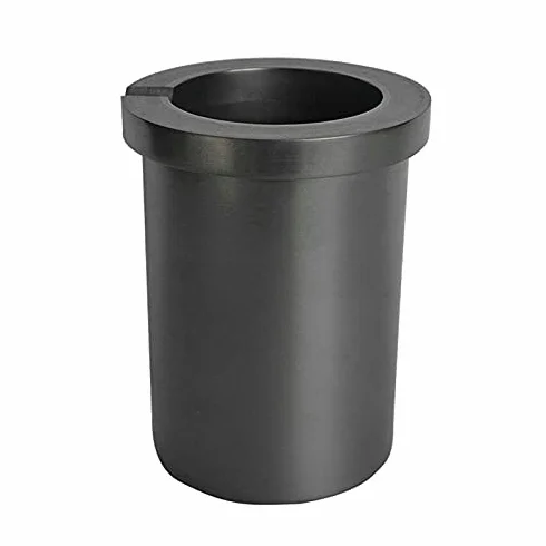 Crogiolo di grafite ad alta purezza, per metallo di fusione e metallo ad alta temperatura, 1-4 kg (capacità 4 kg)