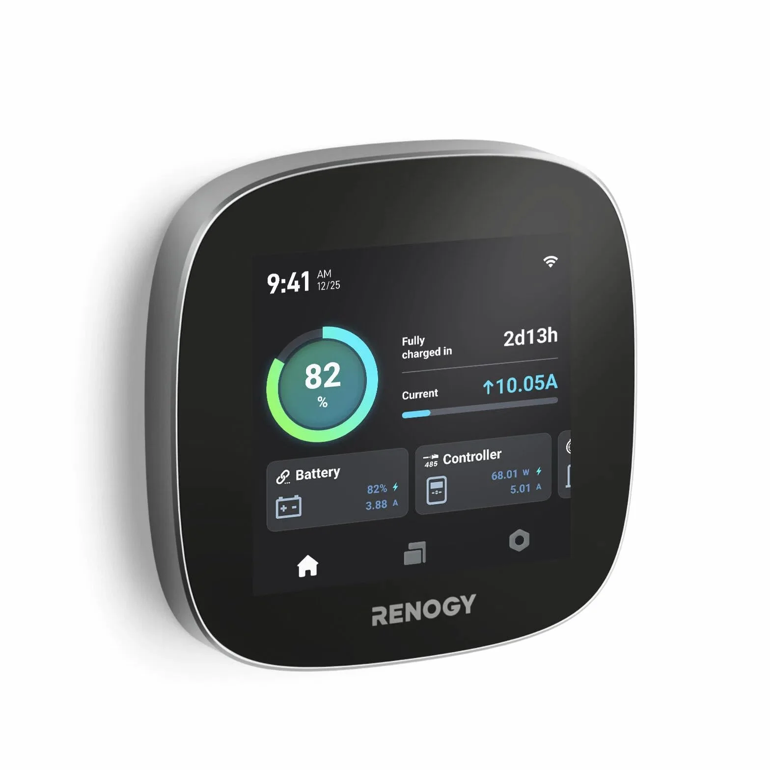 Renogy ONE Core: pannello all-in-one per monitorare l'alimentazione elettrica indipendente dalla rete, monitoraggio della batteria per furgoni, cabine, barche e Tiny House, compatibile con dispositivi