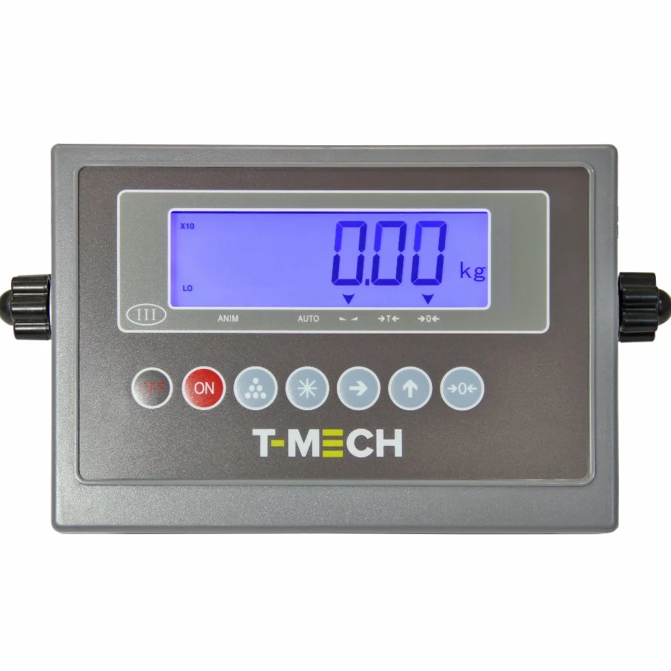 T-Mech - Bilancia Industriale per Pallet 3000kg 120cm x 120cm & Display LCD