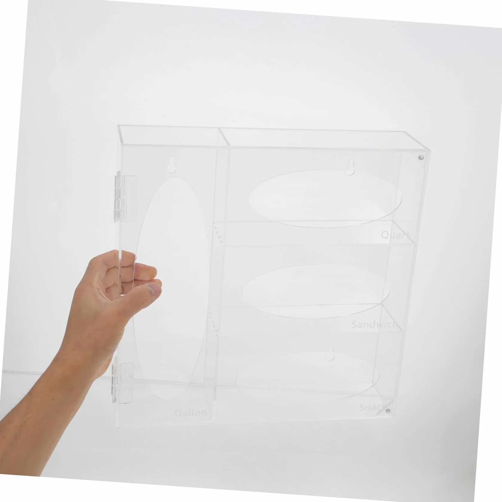 Hemobllo 1set Dispenser Da Parete Per Maschere e Guanti Trasparente Supporto Organizzatore Multifunzionale Per Laboratori e Uffici Contenitore Pratico e Sicuro Per Maschere e Accessori