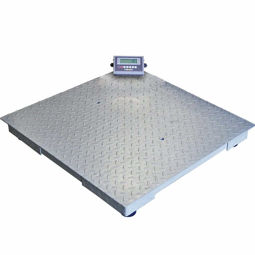 T-Mech - Bilancia Industriale per Pallet 3000kg 120cm x 120cm & Display LCD