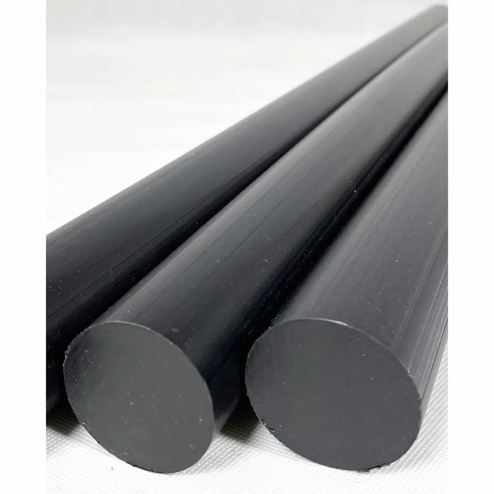 Barra In Nylon Nero Diametro 20-40 Mm 500 Mm Cilindro Plastica PP Resistente All'usura Barra Rigida