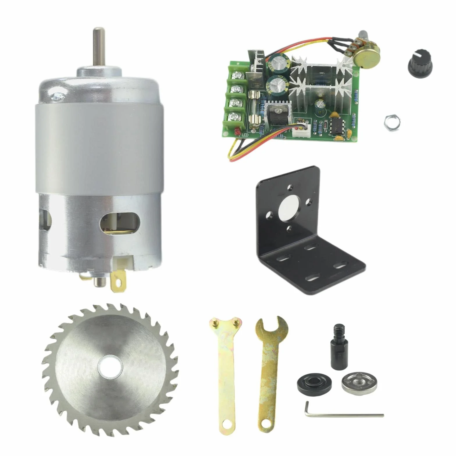 CONQUERALL 895 Motore CC 12V 9000RPM 24V 18000RPM ad alta potenza con staffa M10-5 e regolatore di velocità 20A