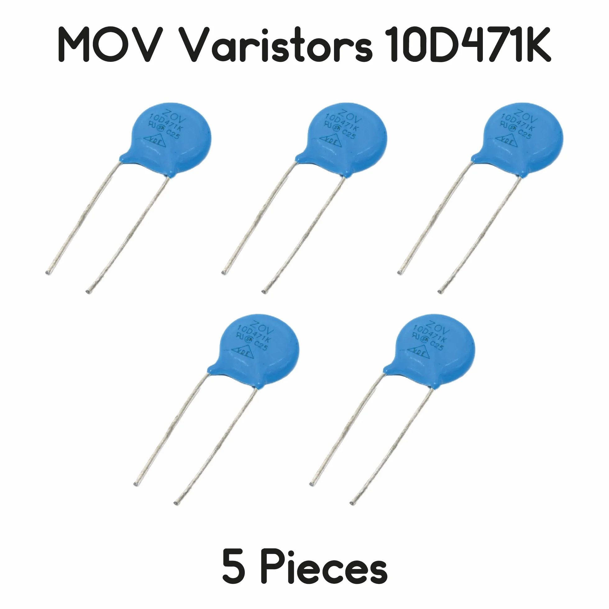 Varistori MOV 10D471K 470V 2.5KA 5 pezzi