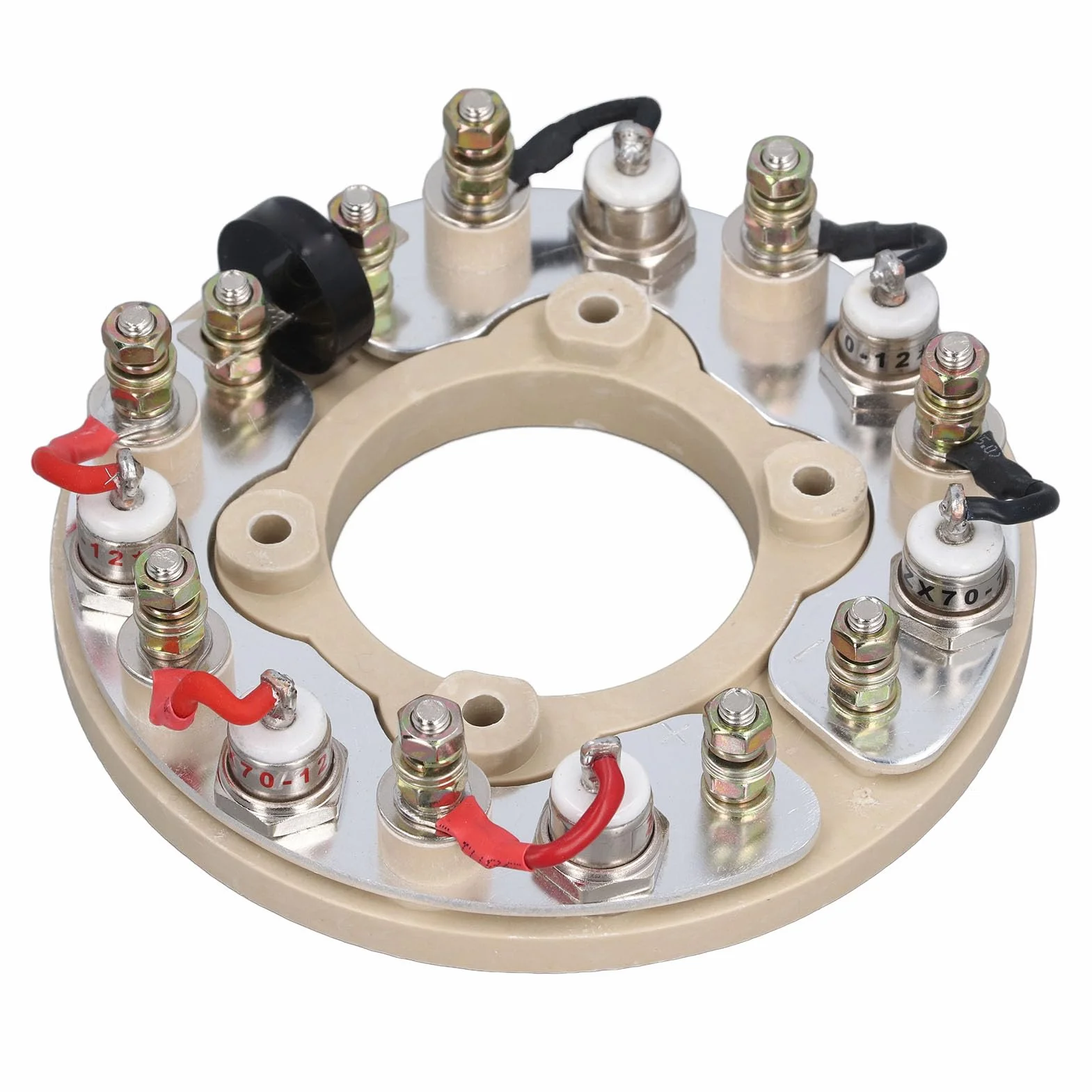 ViaGasaFamido Ruota del Raddrizzatore Anello Ad Circolare della Ruota del Ponte Raddrizzatore in Ottone per Uso Sostitutivo della Riparazione del Generatore di Componenti Elettronici del Generatore