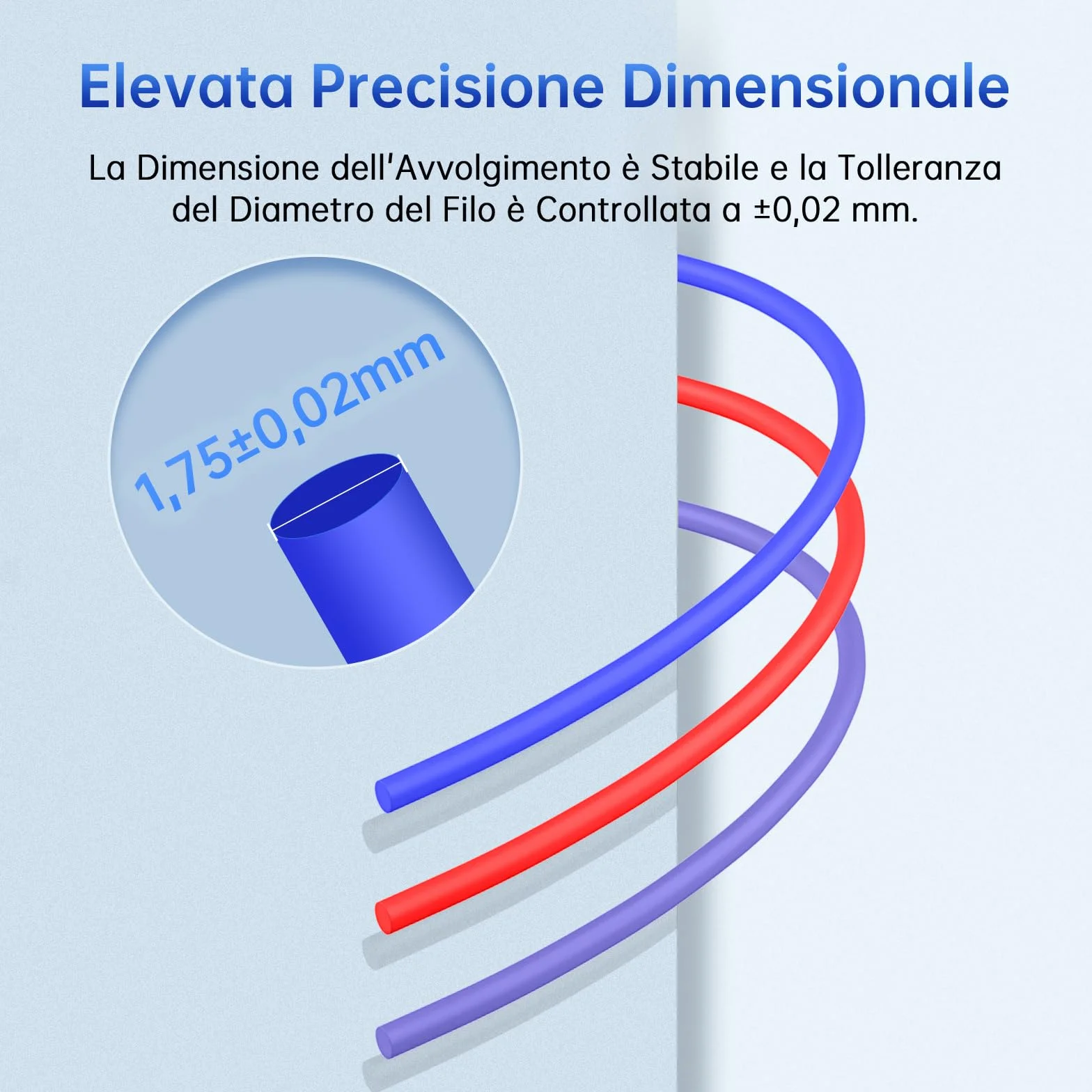 ANYCUBIC PLA+ Filamento 1,75 mm 4KG Nero Bianco Rosso Blu Stampa 3D Alta Tenacità Precisione