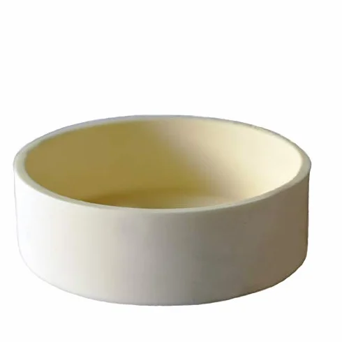 LLF Crogiolo di analisi dell'ossido di alluminio Al2O3 del crogiolo di allumina al 99,3% per laboratorio 120ML 90MMx35MM (90x35MM 120ML)