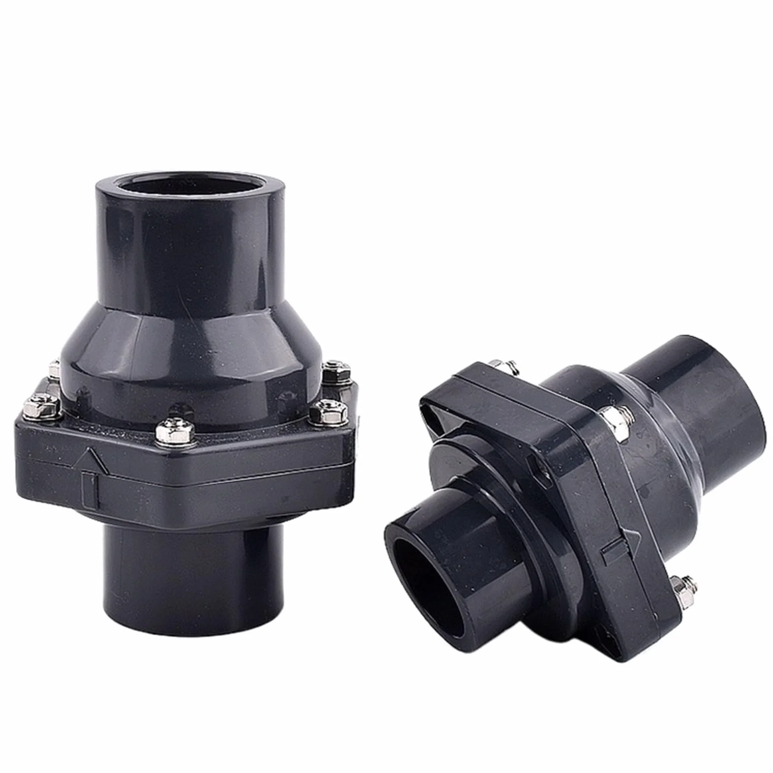 Raccordi in PVC, connettore rapido for tubi, 1 pz. 20~63mm PVC Valvola di ritegno for fognatura da giardino Valvola di non ritorno Giunto for tubo Sistema di irrigazione for irrigazione Raccordi for t