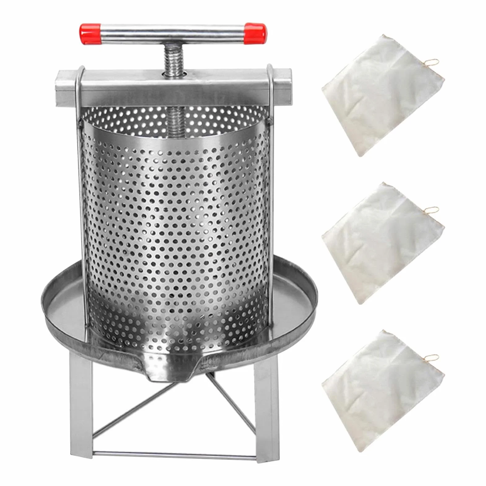Pressa per , manuale della centrifuga del , pressa per in acciaio inossidabile, pressa per uniforme in acciaio inox con 3 filtri per , estrattore di cera d' , manuale di