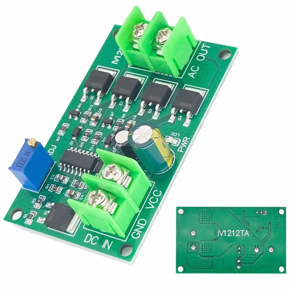 Efficiente inverter da CC a CA da 200 W, ingresso 12 V, modulo di segnale a onda quadra 50 Hz con protezione da connessione inversa