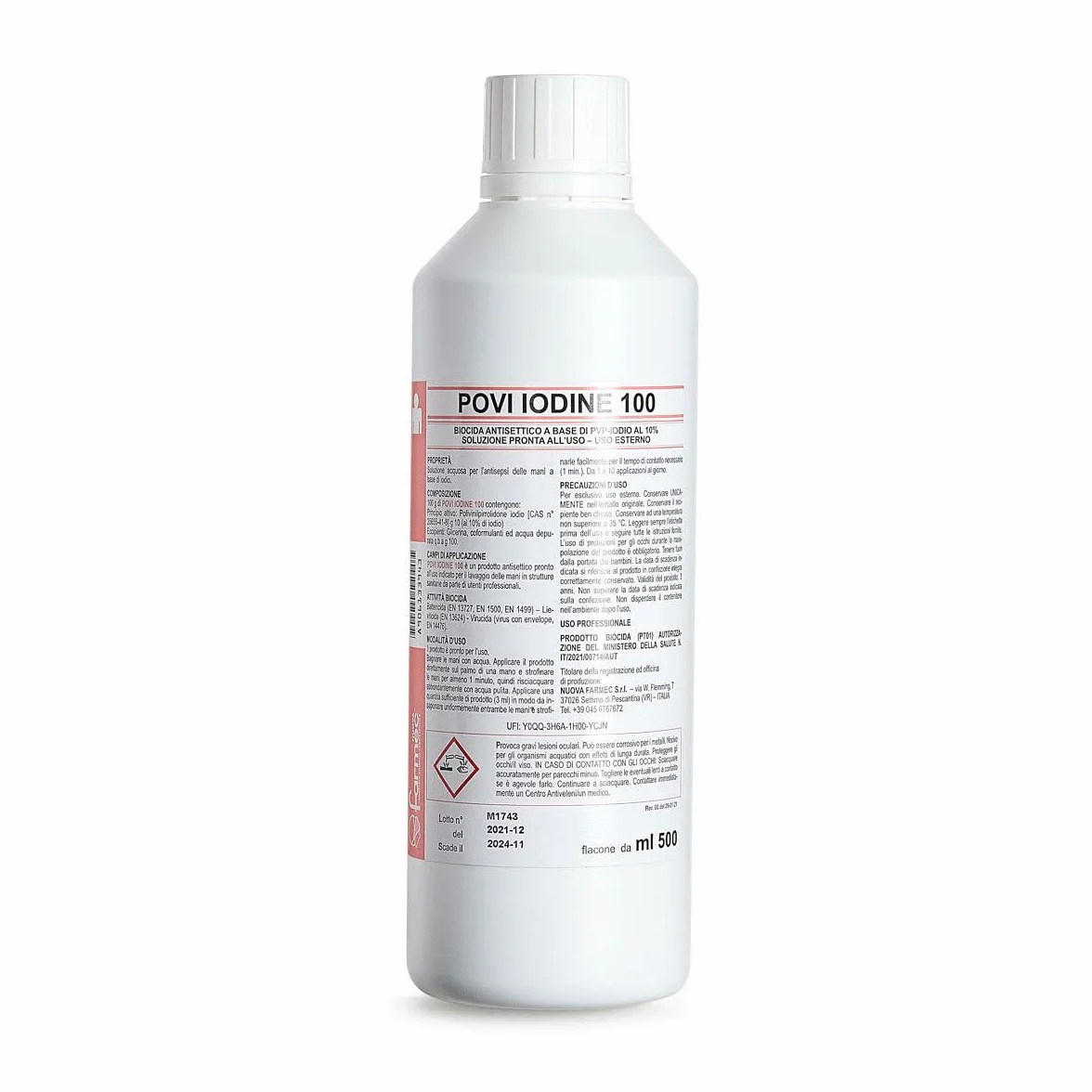 IODOPOVIDONE 500 ml disinfettante Antisettico