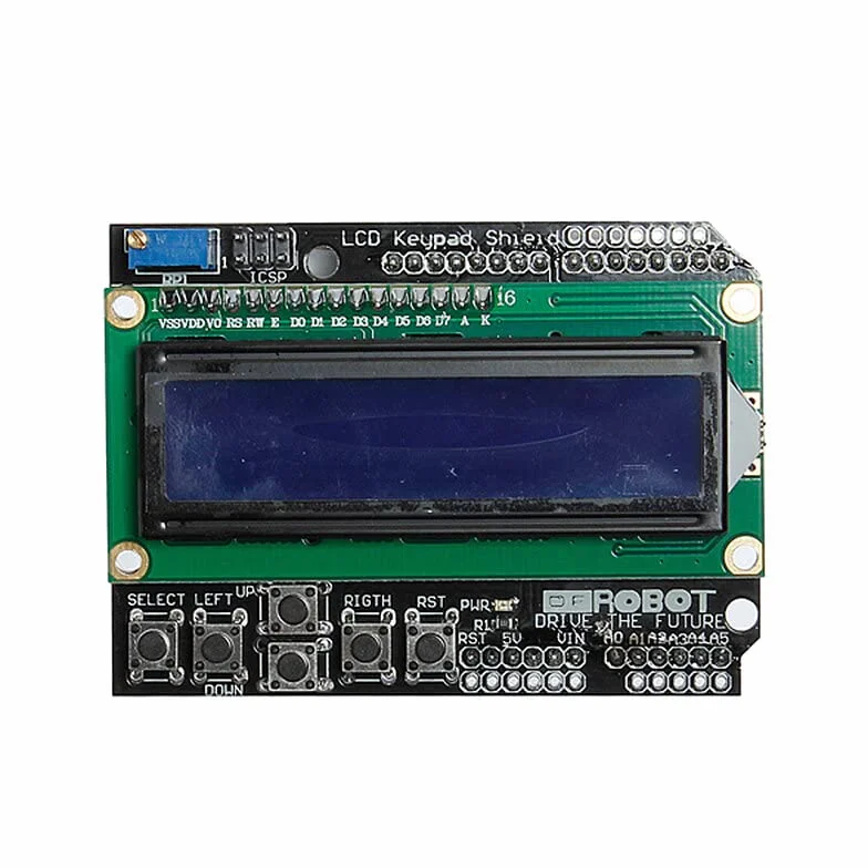 VIDOO Keypad Shield Retroilluminazione Blu per Scheda Robot LCD 1602 per Arduino-10pcs