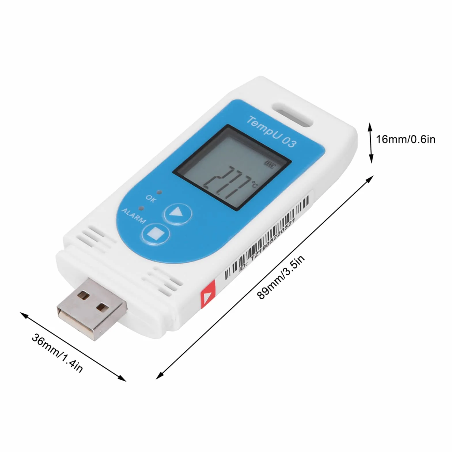 PDF GSP Alta Precisione USB Registratore di Temperatura e Umidità Standard Data Logger Datalogger per Catena Fredda con Capacità Dati 32000 per Industria