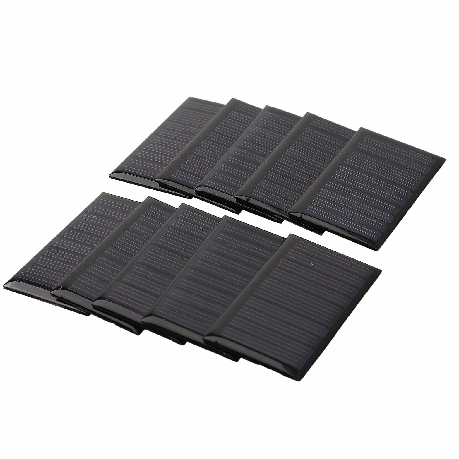 Lotto di 10 pannelli solari 5V 30mA 53X30mm per progetti elettronici fai da te