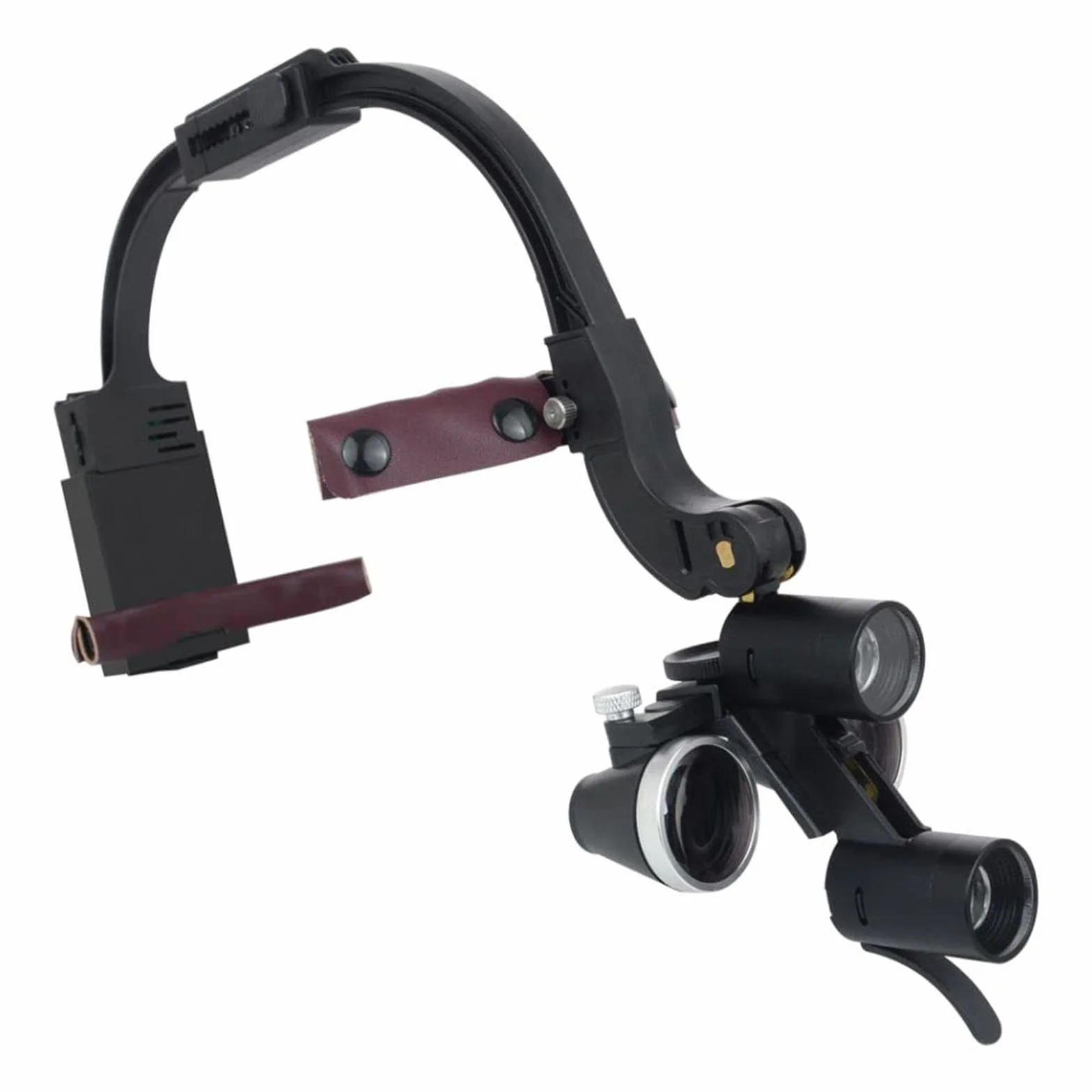 GeRRiT Lampada Frontale odontoiatrica da 5 W, Lampada Frontale a LED per ingrandimento 3,5X Occhialini binoculari Lampada Frontale chirurgica per Dentista Attrezzatura da Laboratorio,3.5X