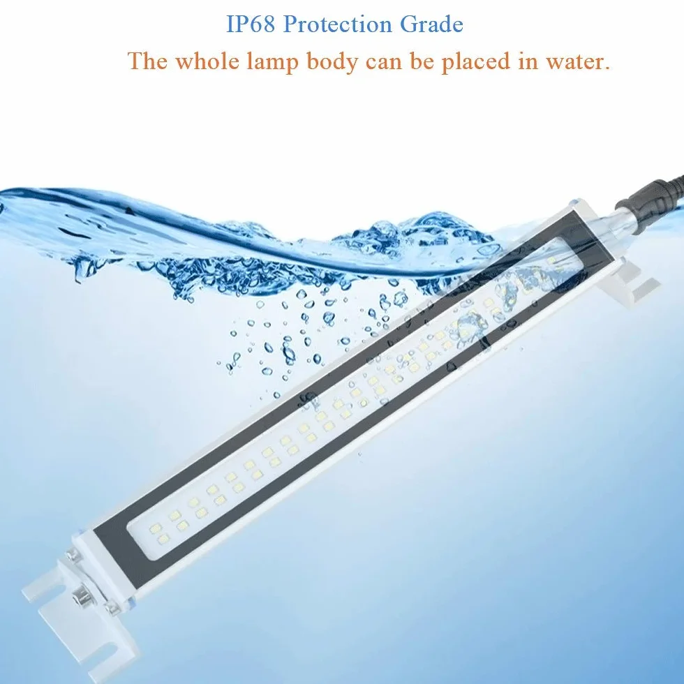 YJINGRUI Luce da lavoro industriale Illuminazione 115° e pieghevole Illuminazione impermeabile per officina (110~220V, 622mm 20W)