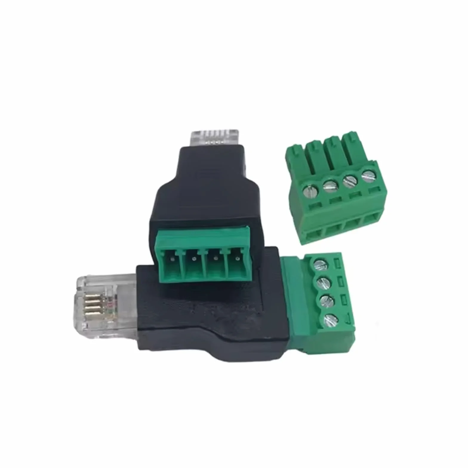 4 pezzi RJ11 6P4C 4 pin connettore connettore a vite connettori modulari per cablaggio strutturato