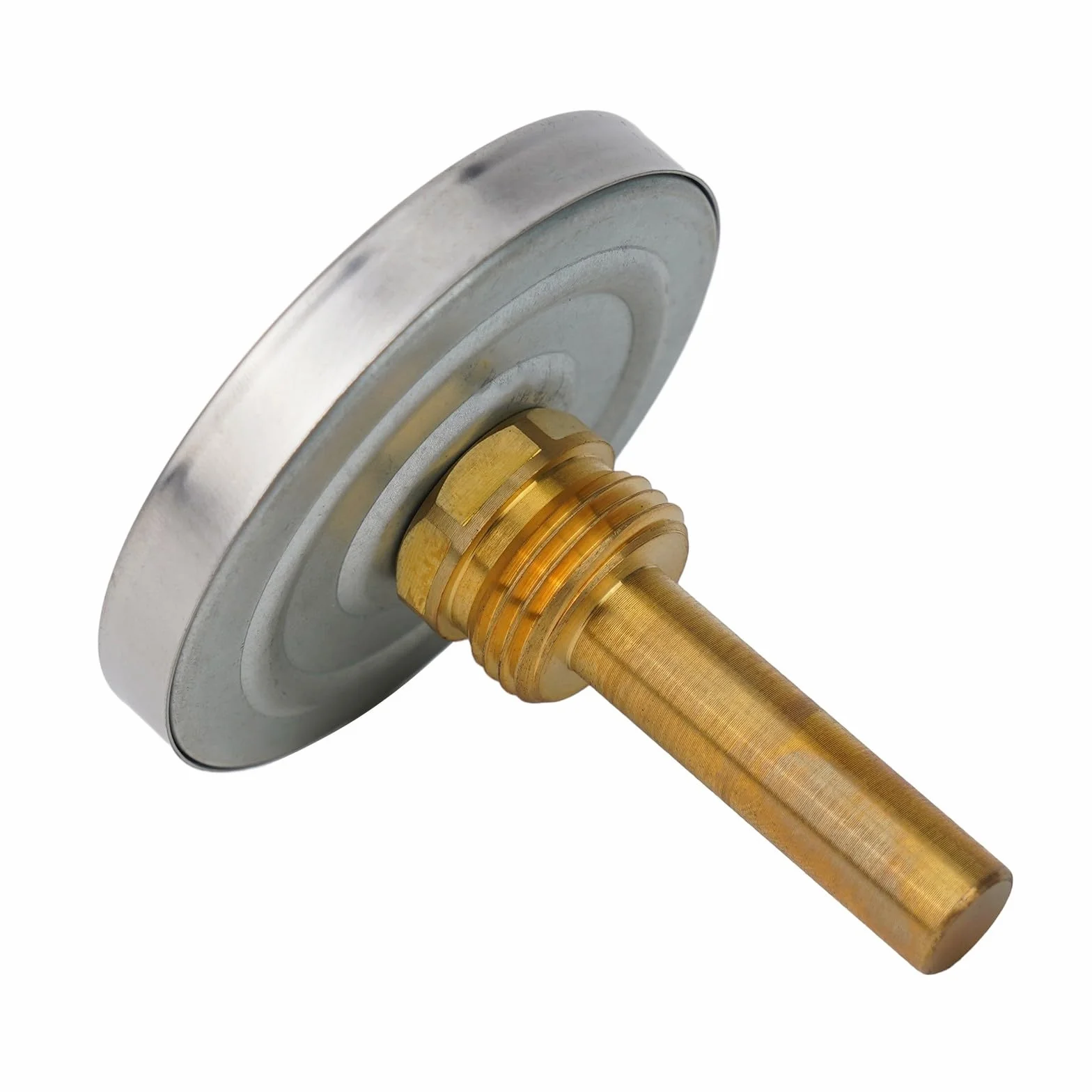 Misuratore di temperatura idraulico, diametro del quadrante 63mm, filo 1/2", 0-120 ° C, per il gabinetto della griglia del forno, Φ7*50mm, termometro bimetallico