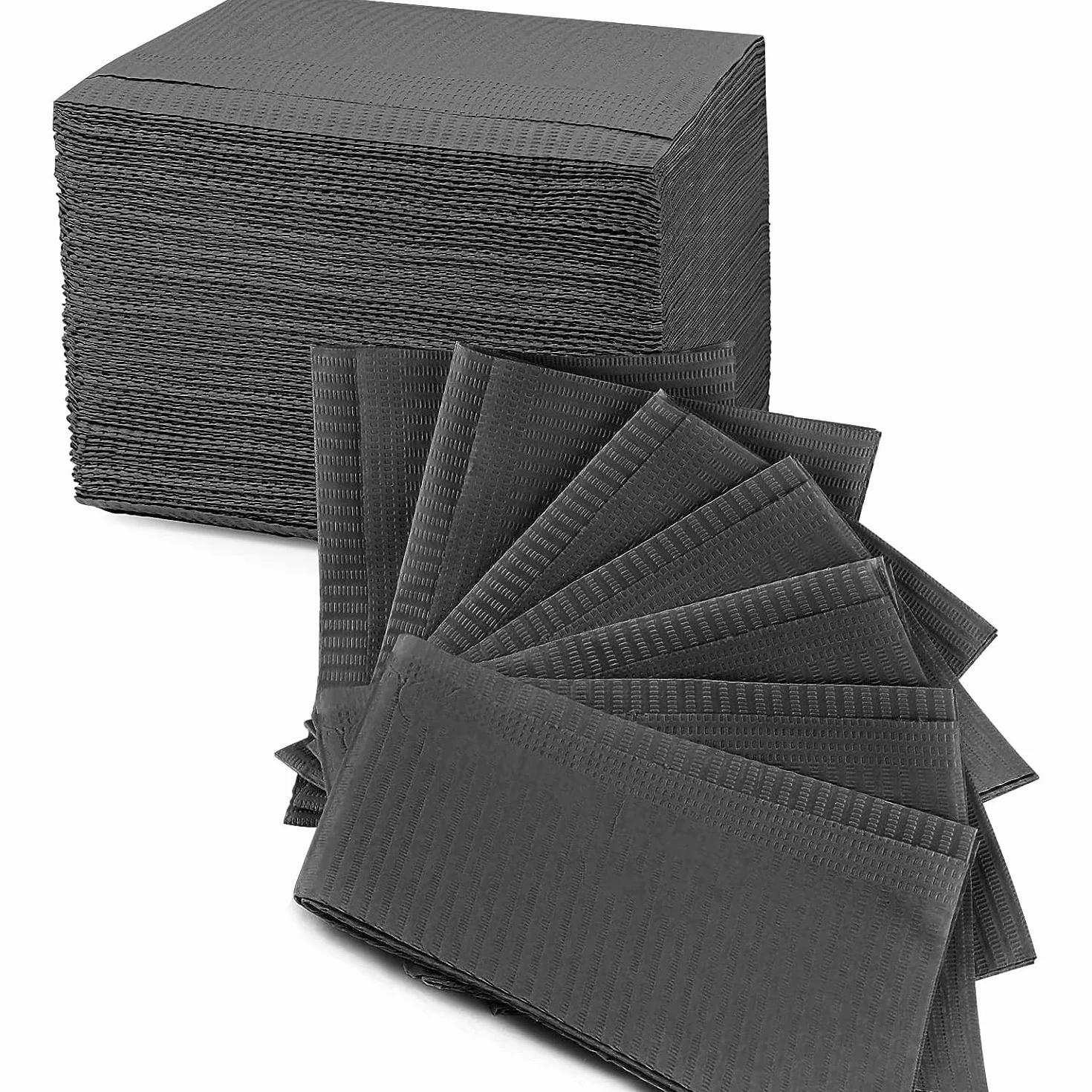Bavaglini Dentali 125 Pezzi Usa e Getta 45x33 cm 3 Strati Idrorepellenti Tatuaggio