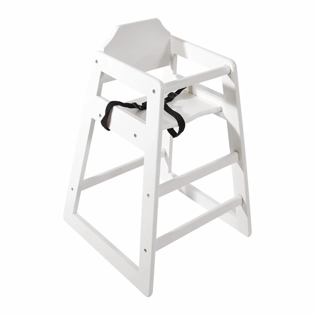 Bolero dl833 Seggiolone in legno bianco anticato