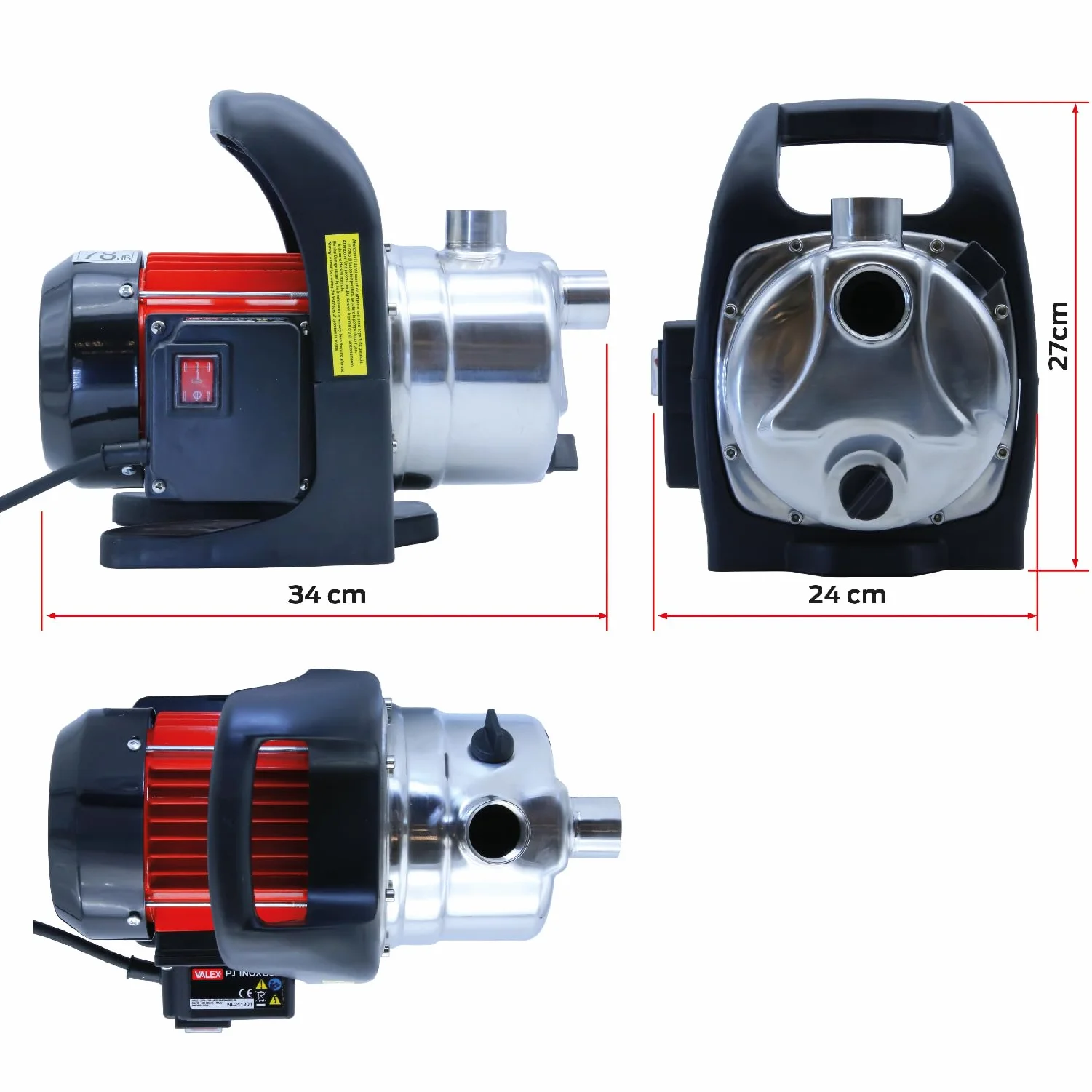 Valex Elettropompa Autoadescante Acque Chiare JET PJ-INOX1202