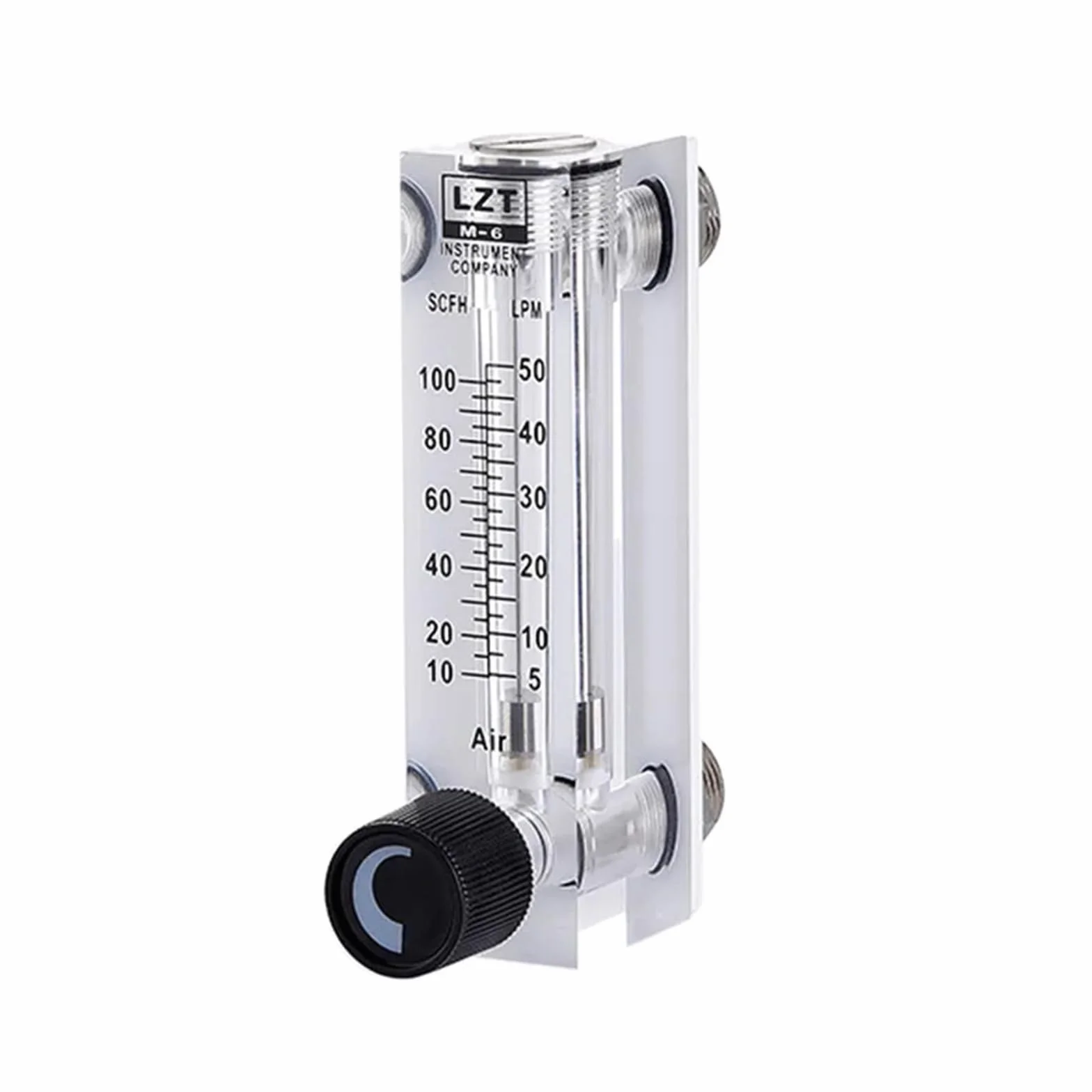 Misuratore di Portata Misuratore di Portata d'Aria a Pannello Quadrato LZT-6T Rotametro 10-100L/min 3-15L/min 3-30L/min 5-25L/min(30-300SCFH 10-150LPM)
