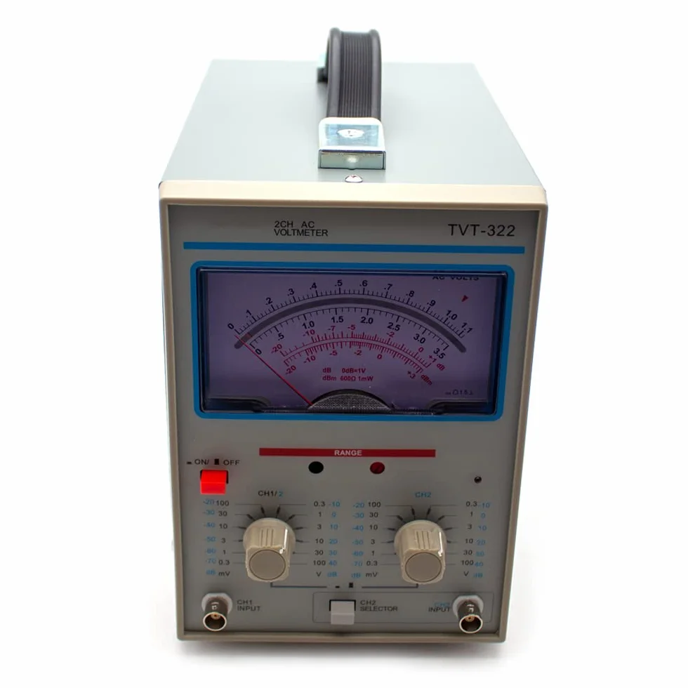 Millivoltmetro a Doppio Ago AC 220V, Display a Doppio Puntatore di Tensione 300uV-100V