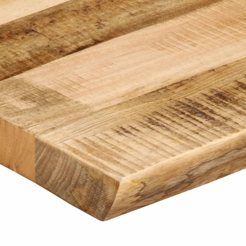 vidaXL Piano Tavolo Bordi Vivi 110x60x2,5 cm Legno di Mango Grezzo, Piano Sostituzione Tavolo, Piano per Tavolo da Pranzo, Piano d'appoggio