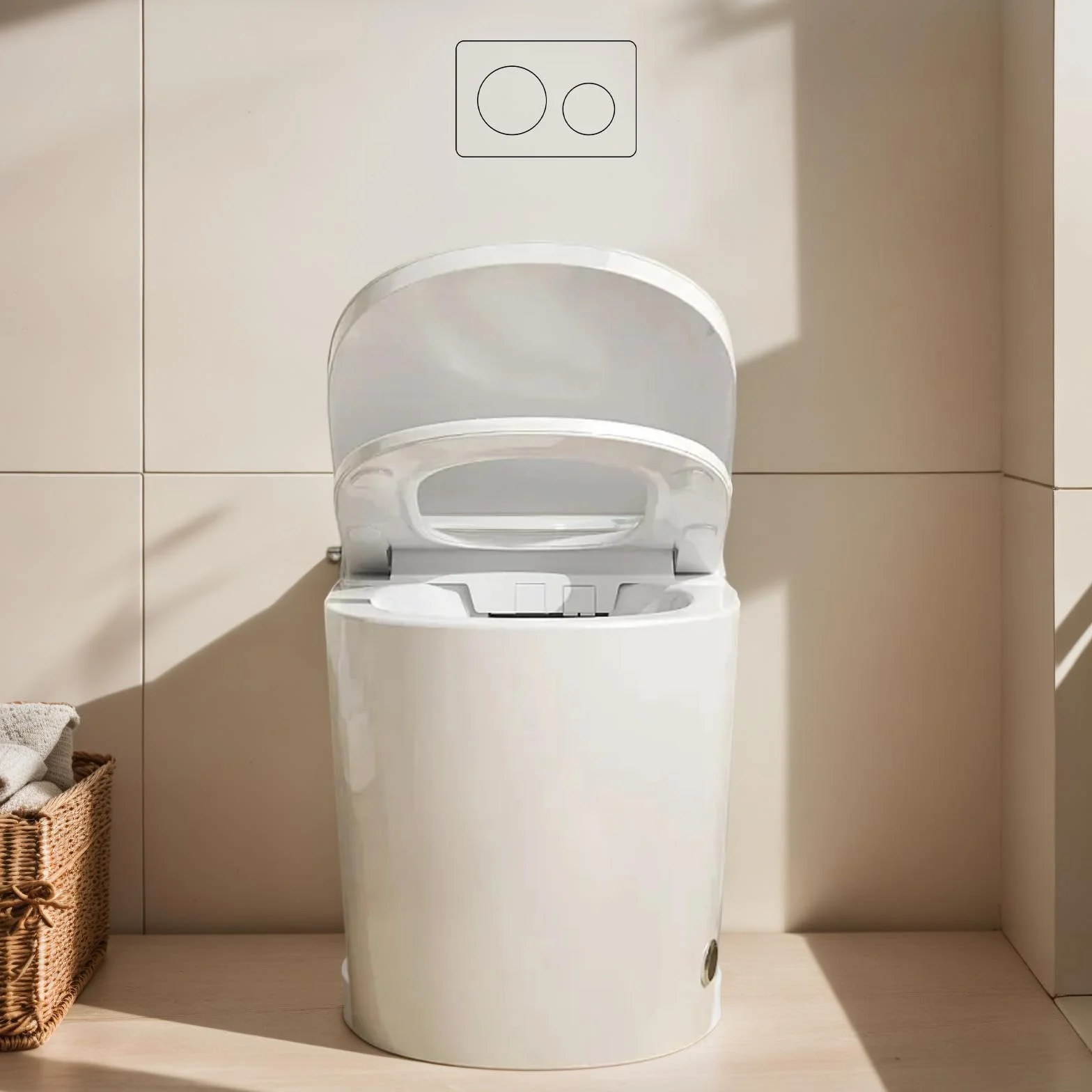 Placca di comando WC Geberit Sigma 20/30/50, nascosta rivestibile, installazione a filo