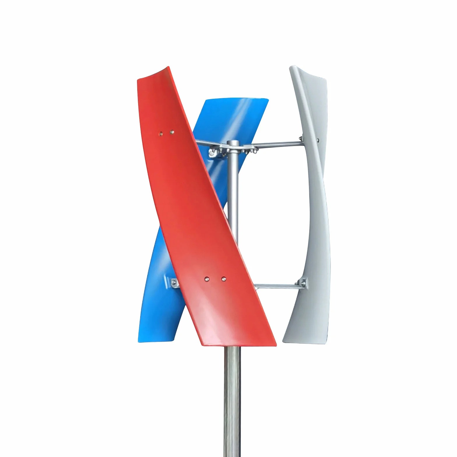 Turbina Eolica 400W Asse Verticale, Generatore Eolico Domestico con Regolatore di Carica MPPT, Pale Eliche in Fibra di Vetro Tricolore, Basso Avvio 1.3m/s, IP67, per Terrazza Camper Barca Chalet