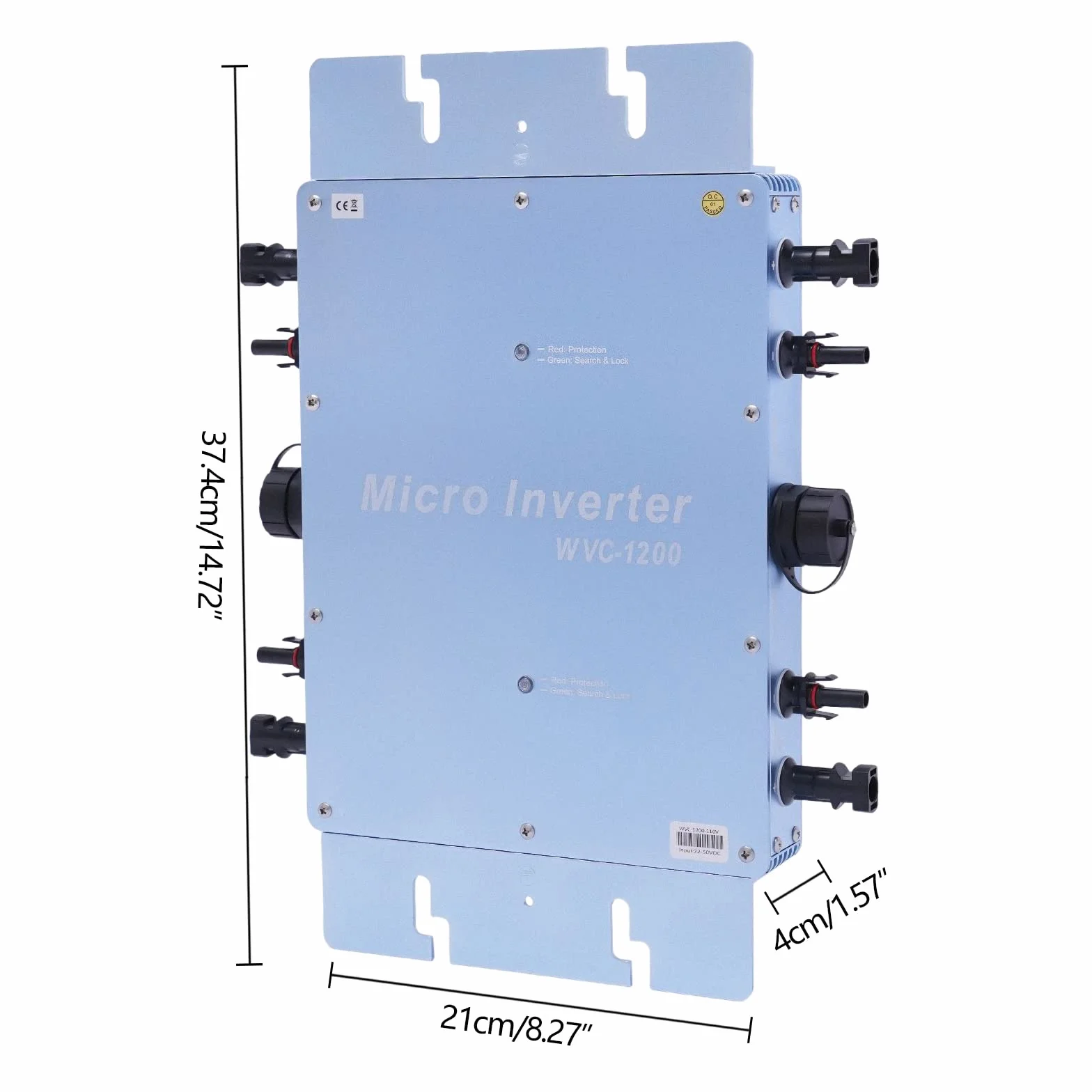 Micro inverter solare 1200W IP65 36V display LCD