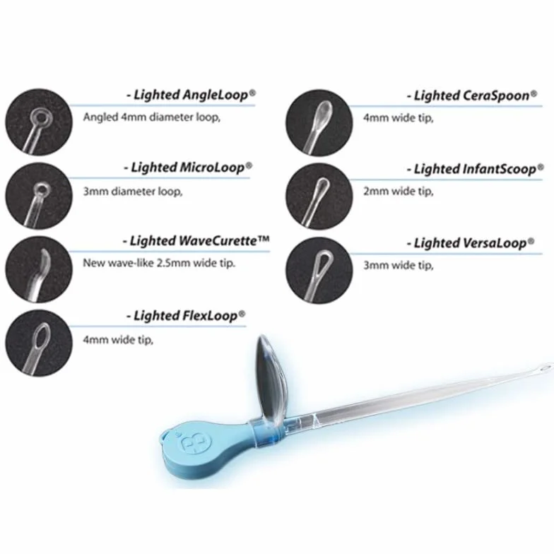 Gima 31450 Assortimento Bionix Curette Auricolari Illuminate, Confezione da 50