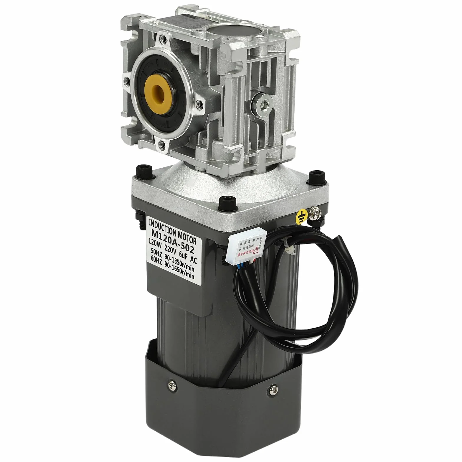 Motoriduttore AC 120 W 220 V asincrono 1350 giri/min monofase 1:80
