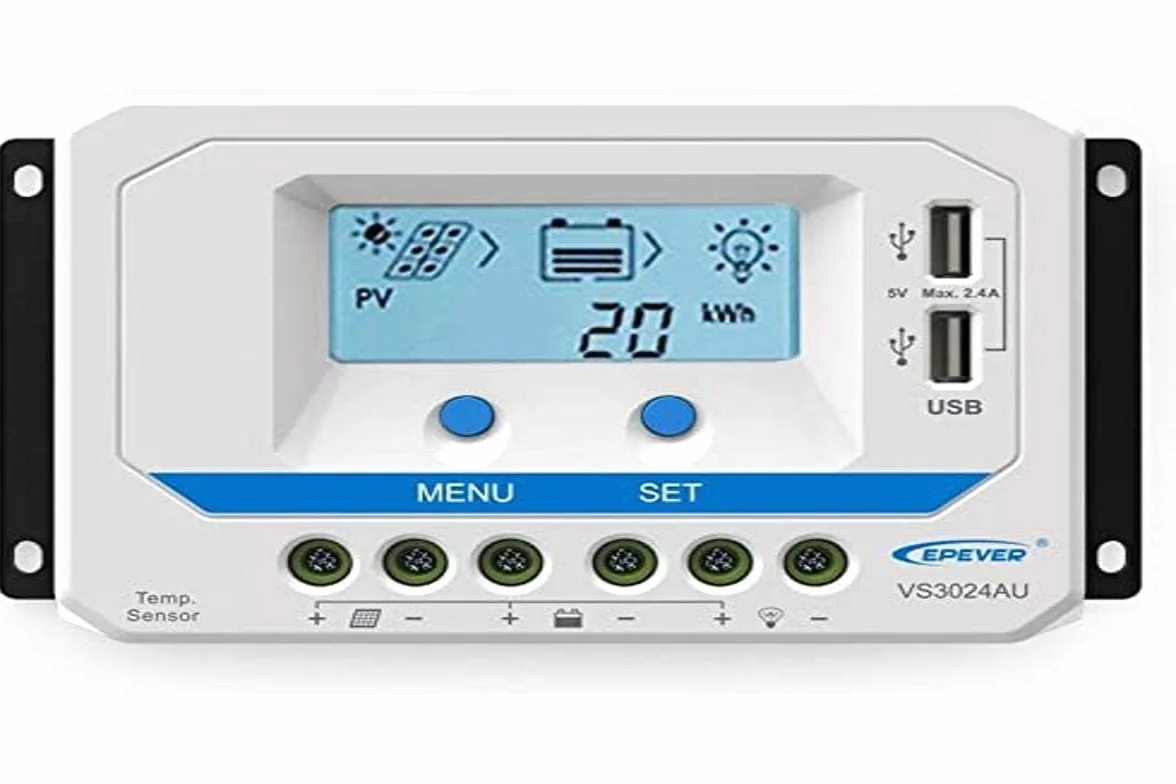 EPEVER VS3024AU PWM Regolatore di carica, 30 A, riconoscimento automatico, 12 V/24 V