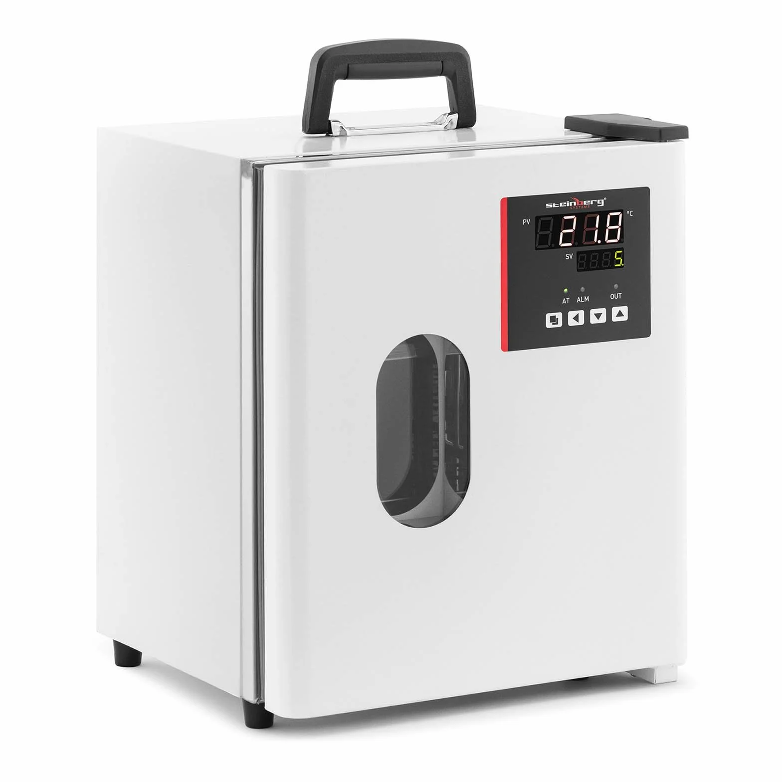 Steinberg Systems Temperatura ambiente laboratorio incubatore + 65 °C 12,8 l 2 ripiani finestra + interno illuminato incubatore di laboratorio incubatore di calore incubatore laboratorio