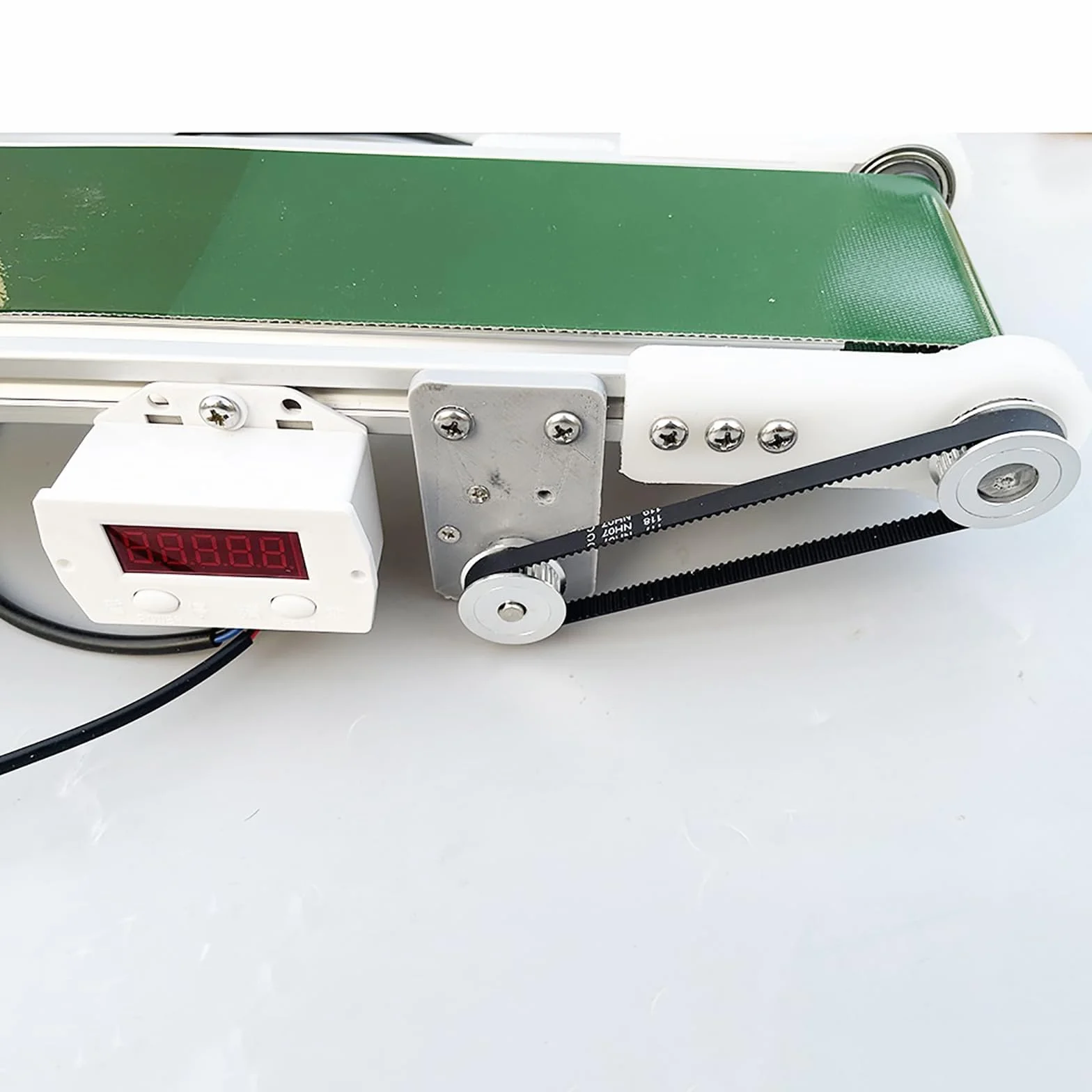 Mini Nastro Trasportatore con Contatore, Nastro Trasportatore per Trasporto Industriale, Nastro Trasportatore Antistatico per L'industria Elettrica Automatica,10 * 70cm