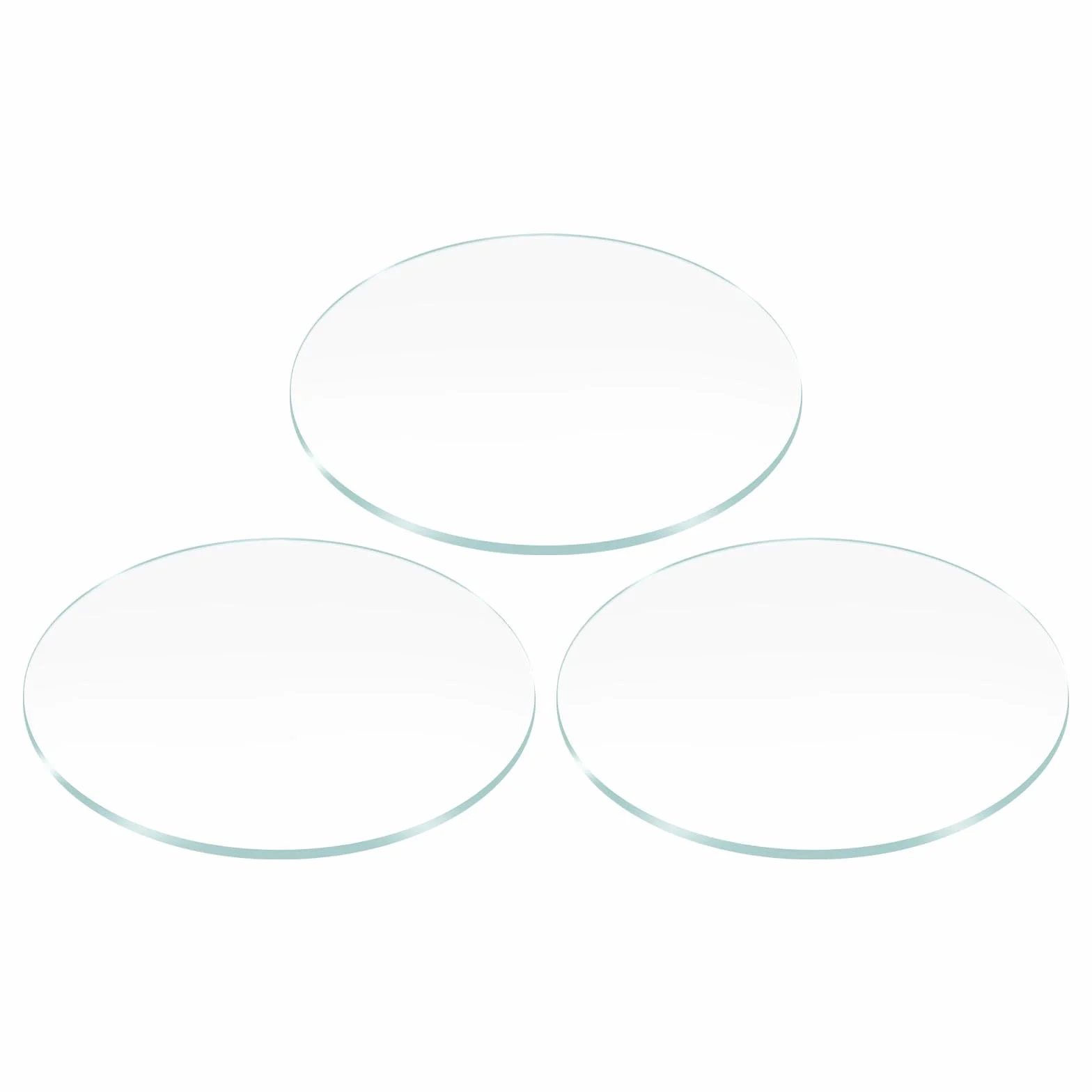 sourcing map 3 lenti in vetro per orologio, diametro 34,5 mm, spessore 1,2 mm, vetro minerale, rotonde, piatte, trasparenti, lenti di ricambio per orologiai
