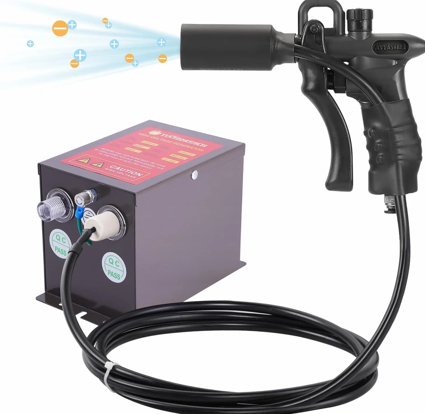 YUCHENGTECH ESD Pistola Antistatica Pistola ad Aria Ionizzante Eliminatore Statico con Generatore ad Alta Tensione 7.0KV per Eliminazione Dell'elettricità Statica