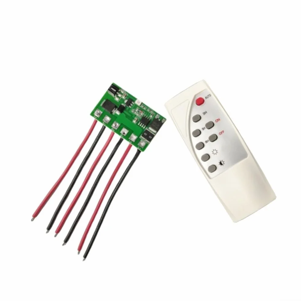 Driver LED do sterownika oświetlenia solarnego z pilotem 6,4-12 V LiFePO4 litowy 5-6 V/12 V