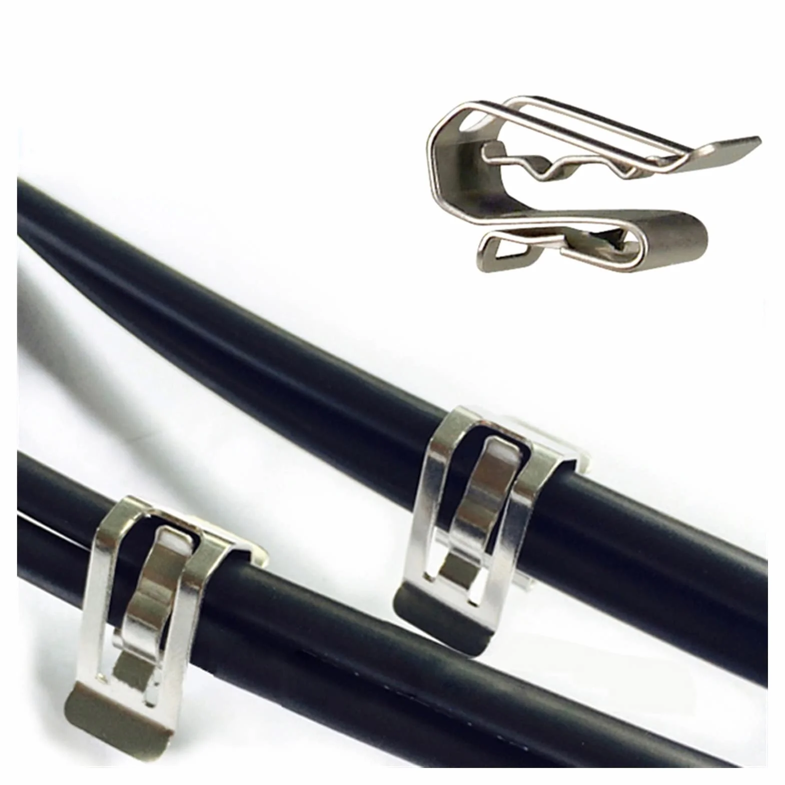PV. Clip per Cavi Clip per Cavi solari per strutture a Pannello Solare Montaggio (Size : 200 Pieces)