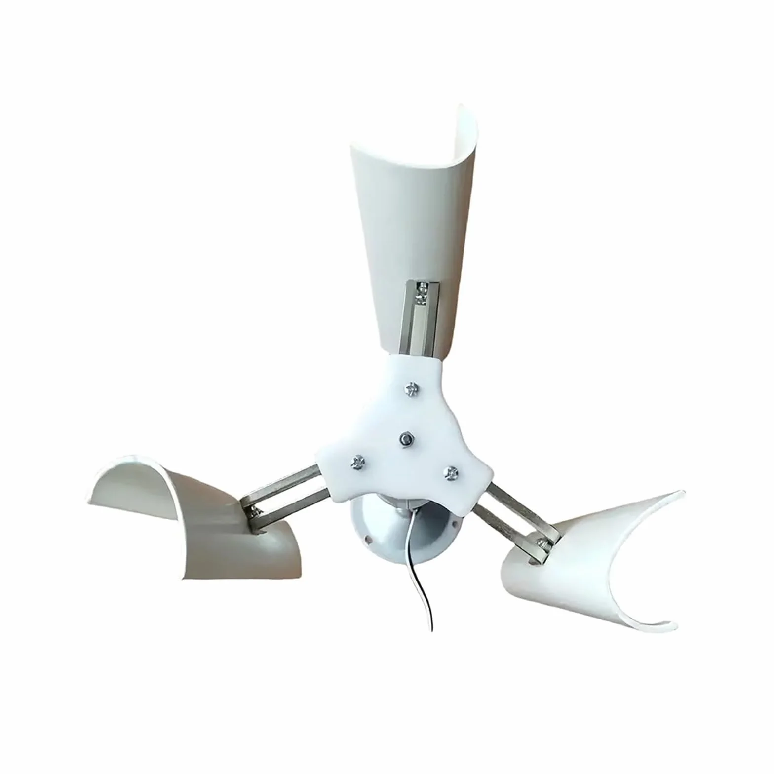 Mini generatore eolico Modello di generatore eolico verticale a tre pale senza rumore Generatore senza spazzole a magneti permanenti trifase Strumenti portatili for mulini a vento a bassa velocità per