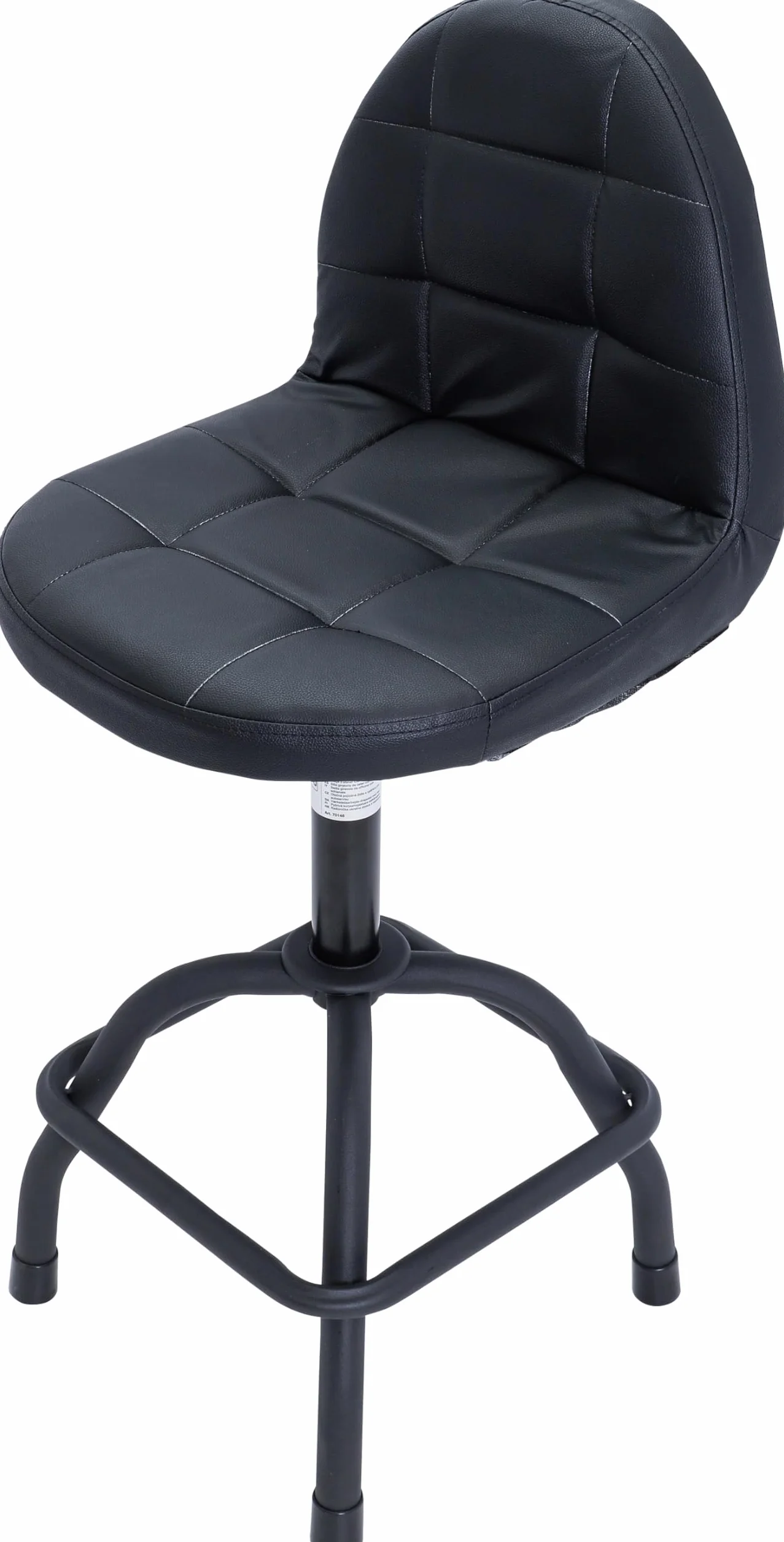 BGS 70146 | Sedia girevole da officina con schienale | regolabile in altezza