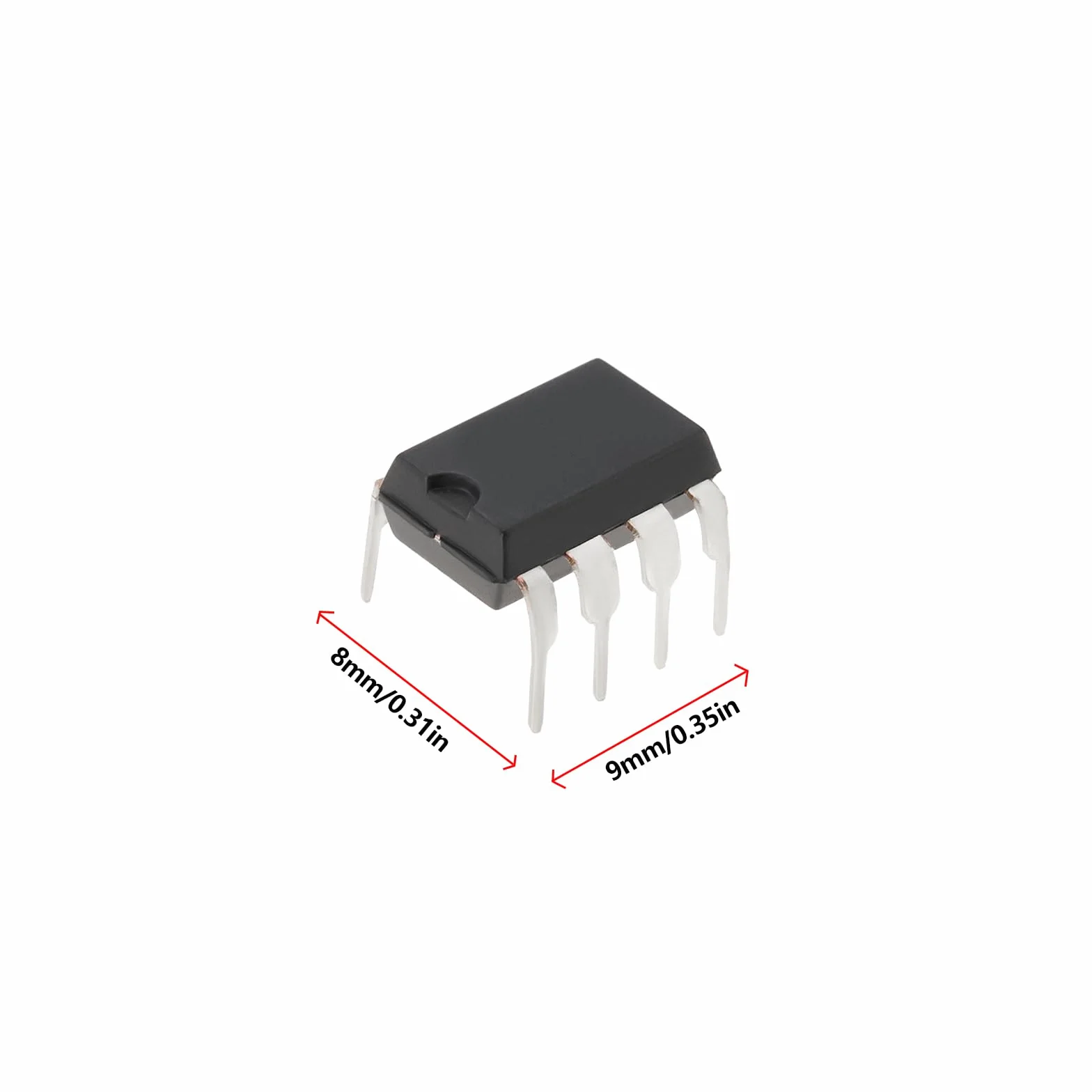 10 amplificatori operazionali a basso rumore TL072CP TL072 DIP-8, doppio chip IC OP-AMP con ingresso JFET a basso rumore per componenti di circuito fai da te