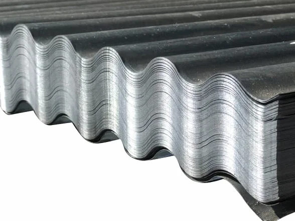 Generico PZ 10 LAMIERA ZINCATA ONDULATA A Foglio 200x90 CM - SPESS. 0,25 mm Copertura -Morello-RETI-