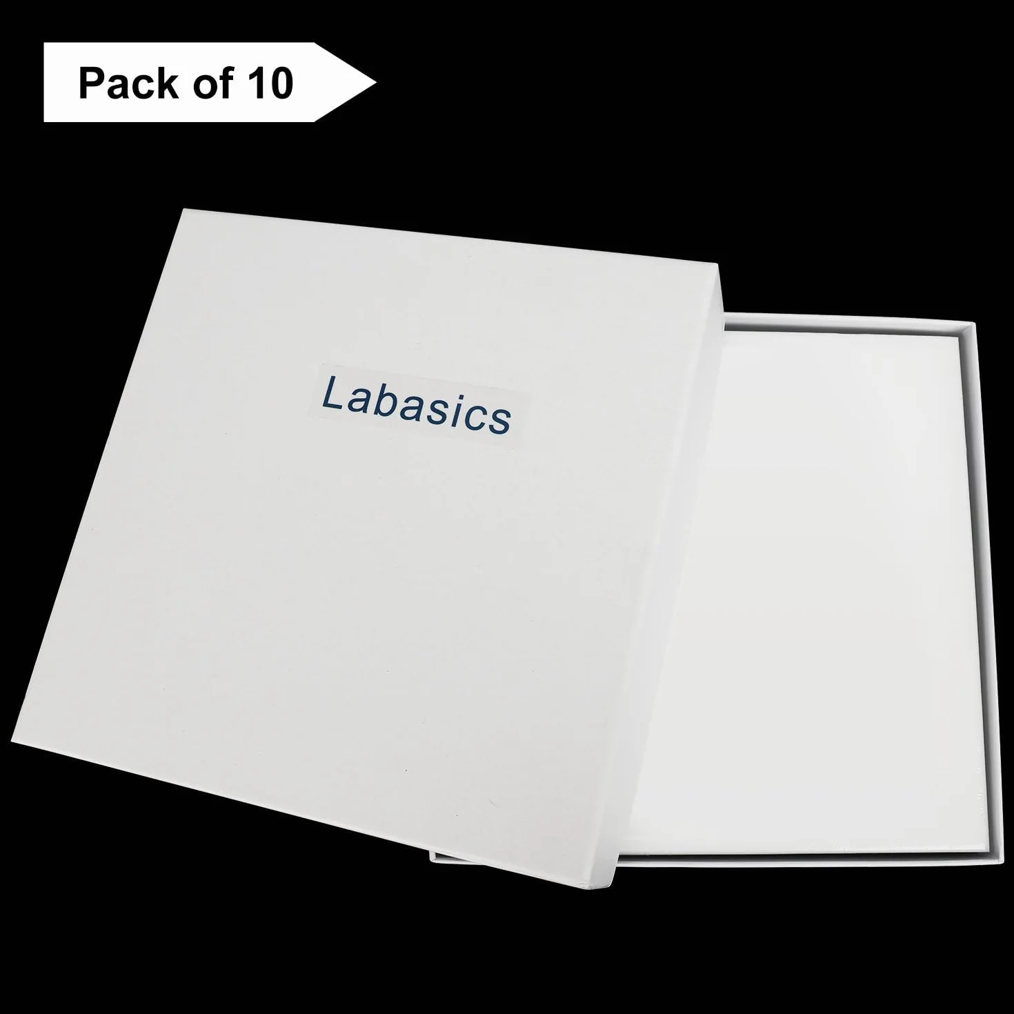 Labasics Piastra di Cromatografia su Strato Sottile con Vetro Rinforzato e Gel di Silice 60, 20 x 20 cm Piastra Analitica per Cromatografia su Strato Sottile con Gel di Silice 60 GF254, Pacco da 10