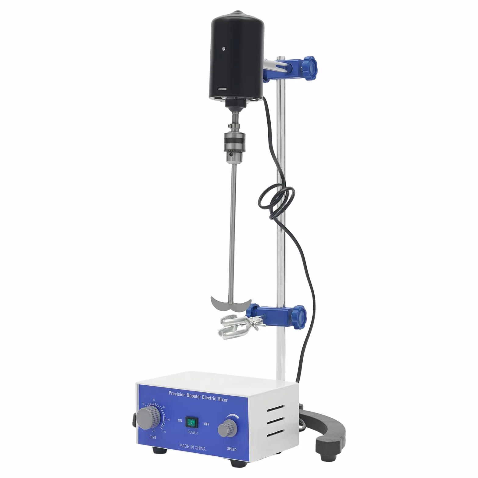 Agitatore elettrico da laboratorio da 200 W, mescolatore a tamburo con velocità regolabile e timer 3000 giri/min per Laboratorio, Epoxy e Uso Scientifico