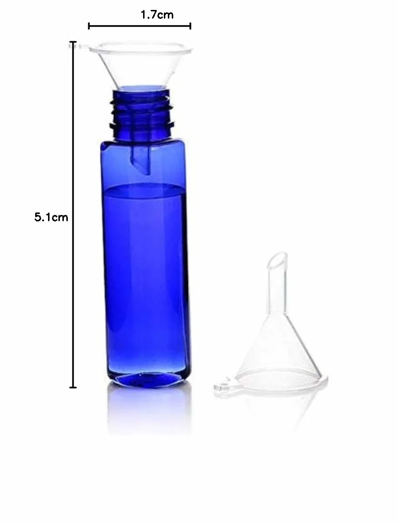 Flaconcini in vetro trasparente 5 ml, confezione da 4