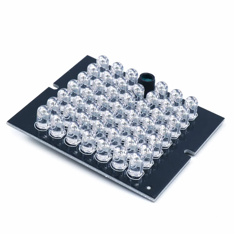 940nm infrarosso 48 LED Array bordo IR Illuminatore con IR Gamma fino a 30m Per tutti i tipi di moduli della macchina fotografica, potere DC 12V